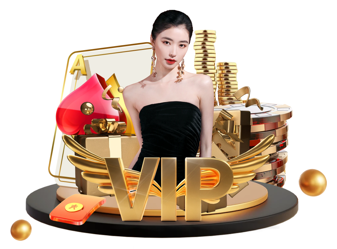 gacha app home screen displaying featured games carousel with live dealer and slot titles